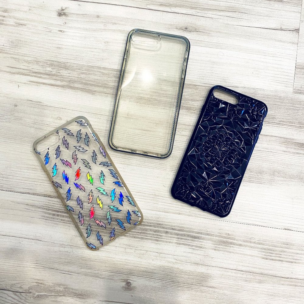 Set of 3 iPhone 8 Plus Phone Cases